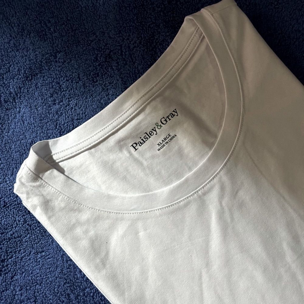 Paisley & Gray MENS WHITE T-SHIRT XL